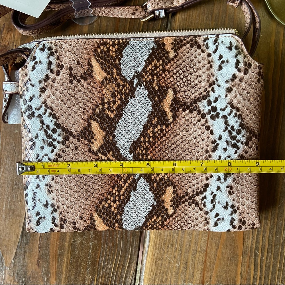 Snakeskin Convertible Crossbody Shoulder Purse 🤎🤍 - Picture 6 of 9
